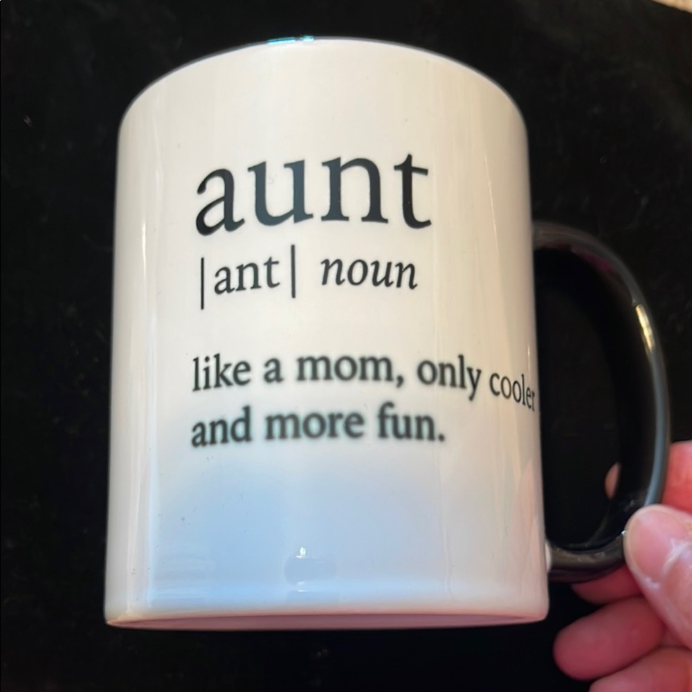 White Ceramic Mug with Black Handle